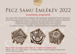 Pecz Samu építész halálának 100. évfordulója alkalmából Emlékév keretében közös ünnepségsorozatot szervez az általa tervezett három budapesti templom gyülekezete